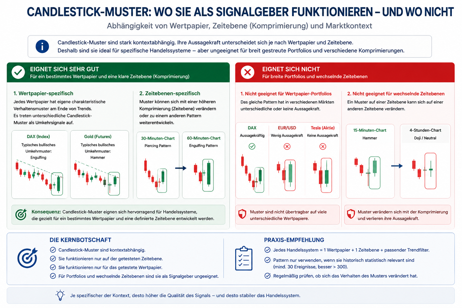 Candlestick Pattern in Handelssystemen einsetzen