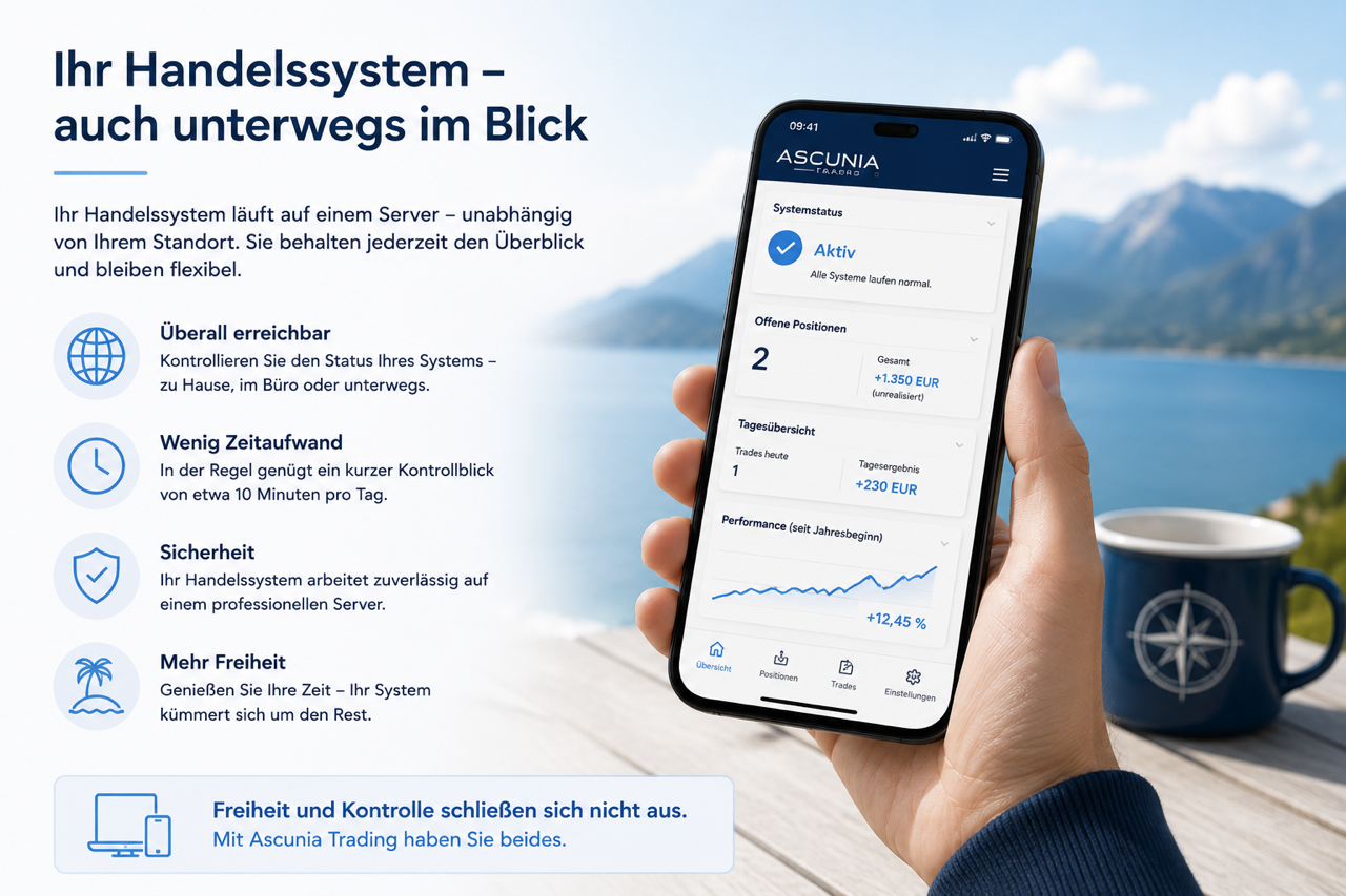 Ascunia Trading - FAQ Trading von unterwegs