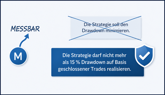 Handelssystem entwickeln :: Messbarkeit der Ziele