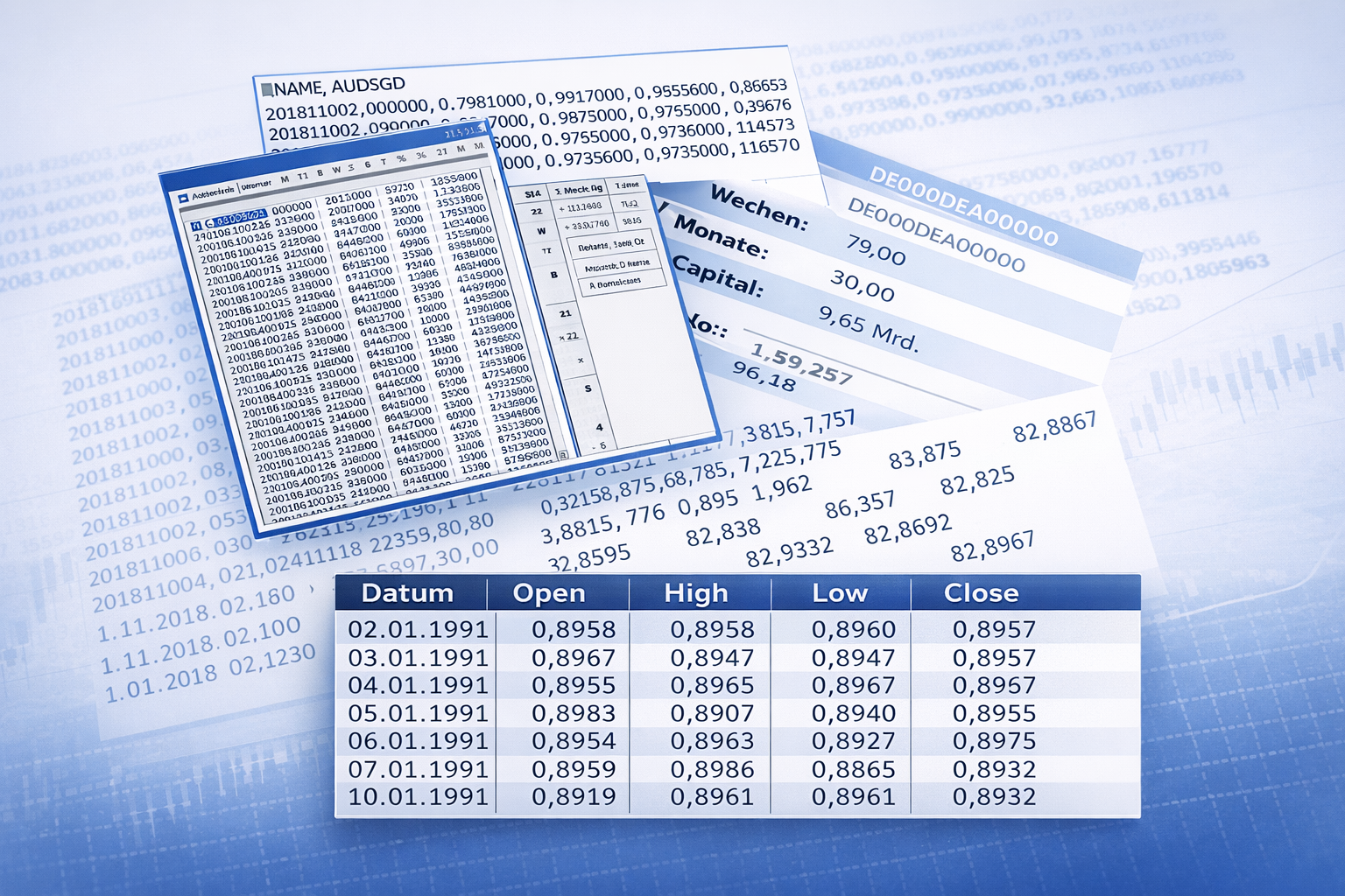 Entwicklung automatischer Handelssysteme - Kursdaten