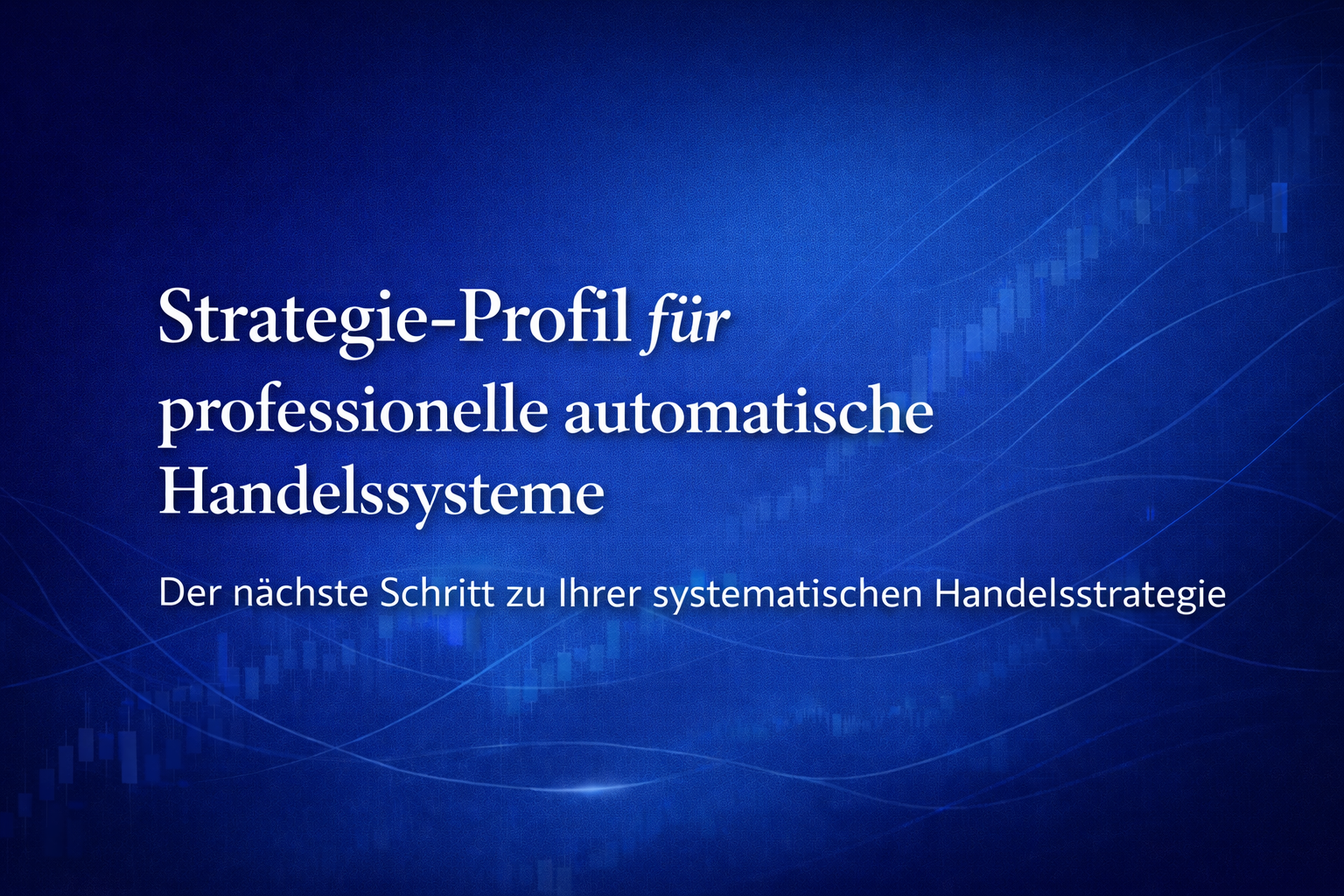 strategieprofil handelssysteme